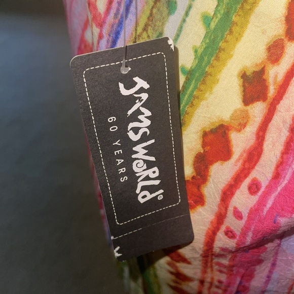 NWT Jams World Cape Candy Stripe Rayon Dress – Size Medium | Vibrant & Flowy - Picture 5 of 5